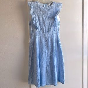 Blue Eyelet Dress